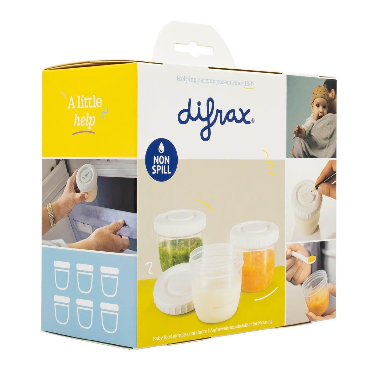 Difrax Moedermelk en babyvoeding bewaarbakjes
