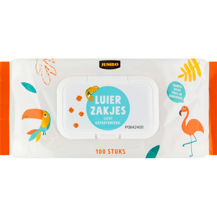 Jumbo Luier Zakjes Licht Geparfumeerd 100 Stuks